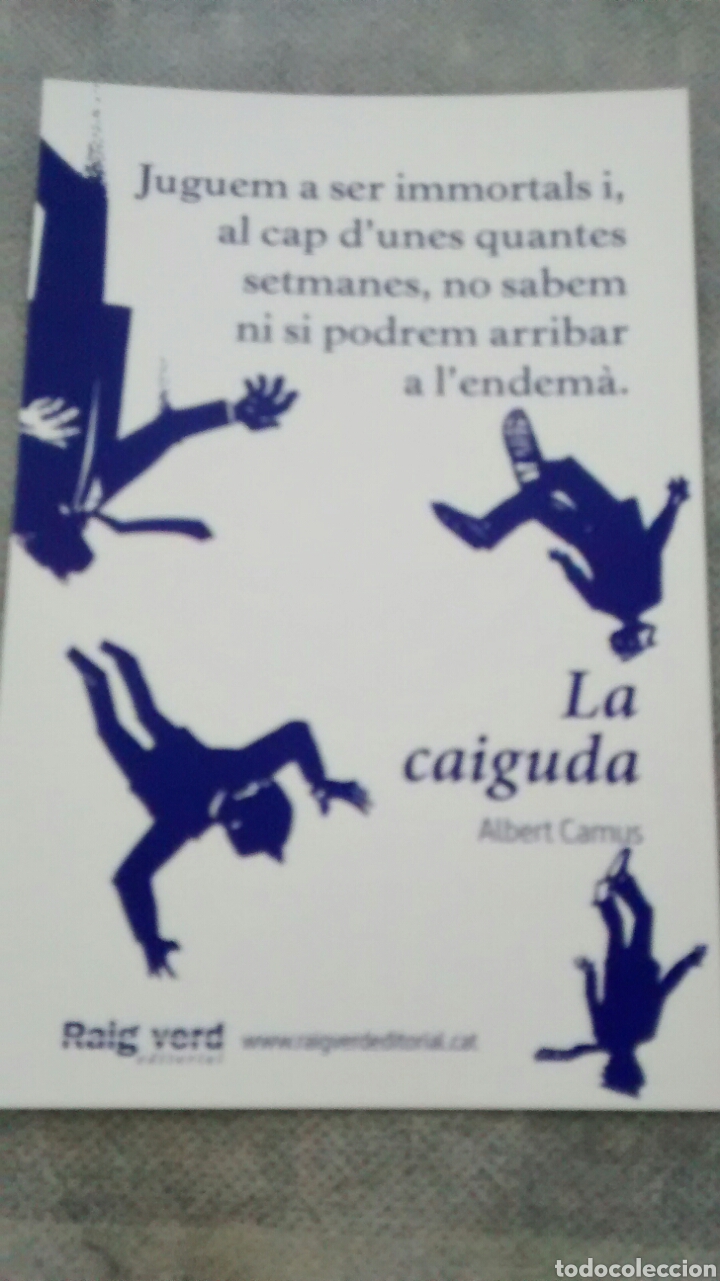Cartes Postales: POSTAL PUBLICITARIA. LLIBRES. LA CAIGUDA-ALBERT CAMUS- RAIG VERD (A4)