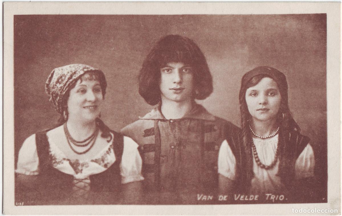 Postales: VAN de VELDE, Trio_Circo Acrobacia - Foto 1