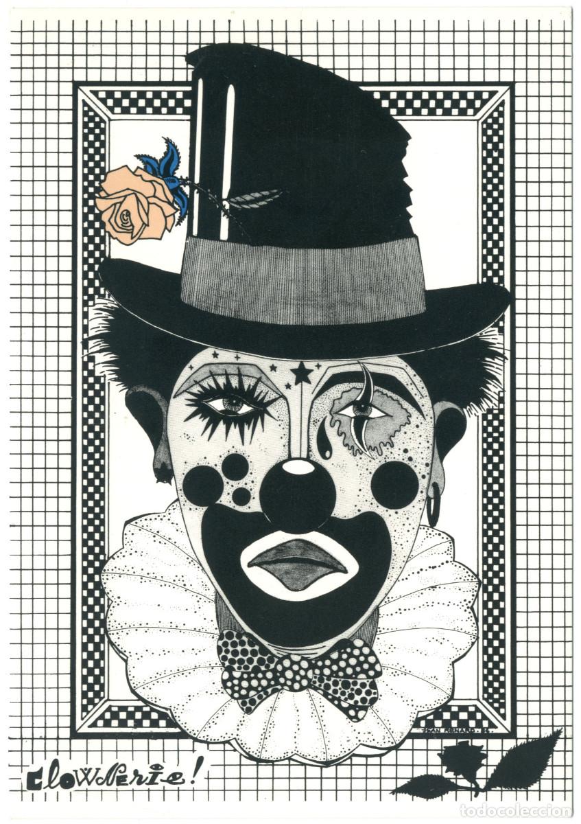 Postais: Clownerie_Sizi l'escargot; 2-383. Illustration Jean Renard. Payasos