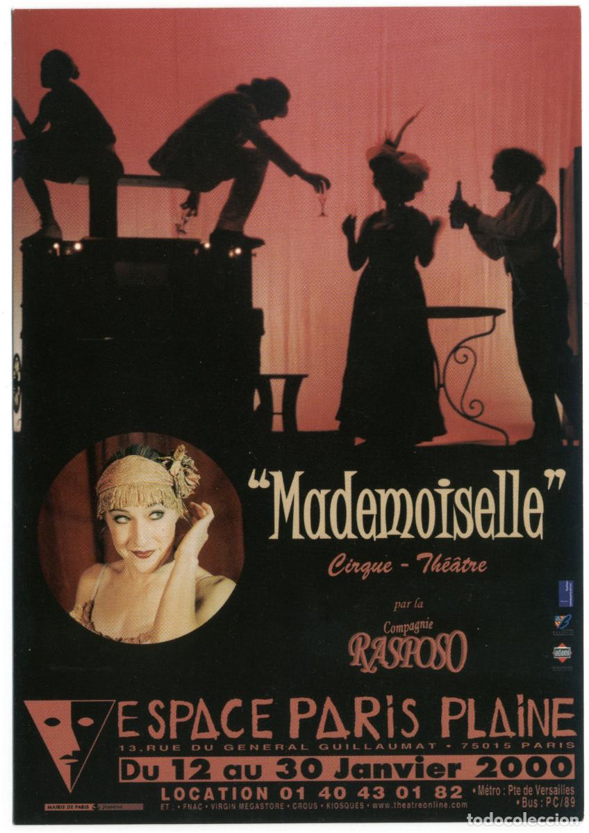 Cartoline: Compagnie Rasposo's 'Mademoiselle' (Espace Paris Plaine. 2000)_Cartcom