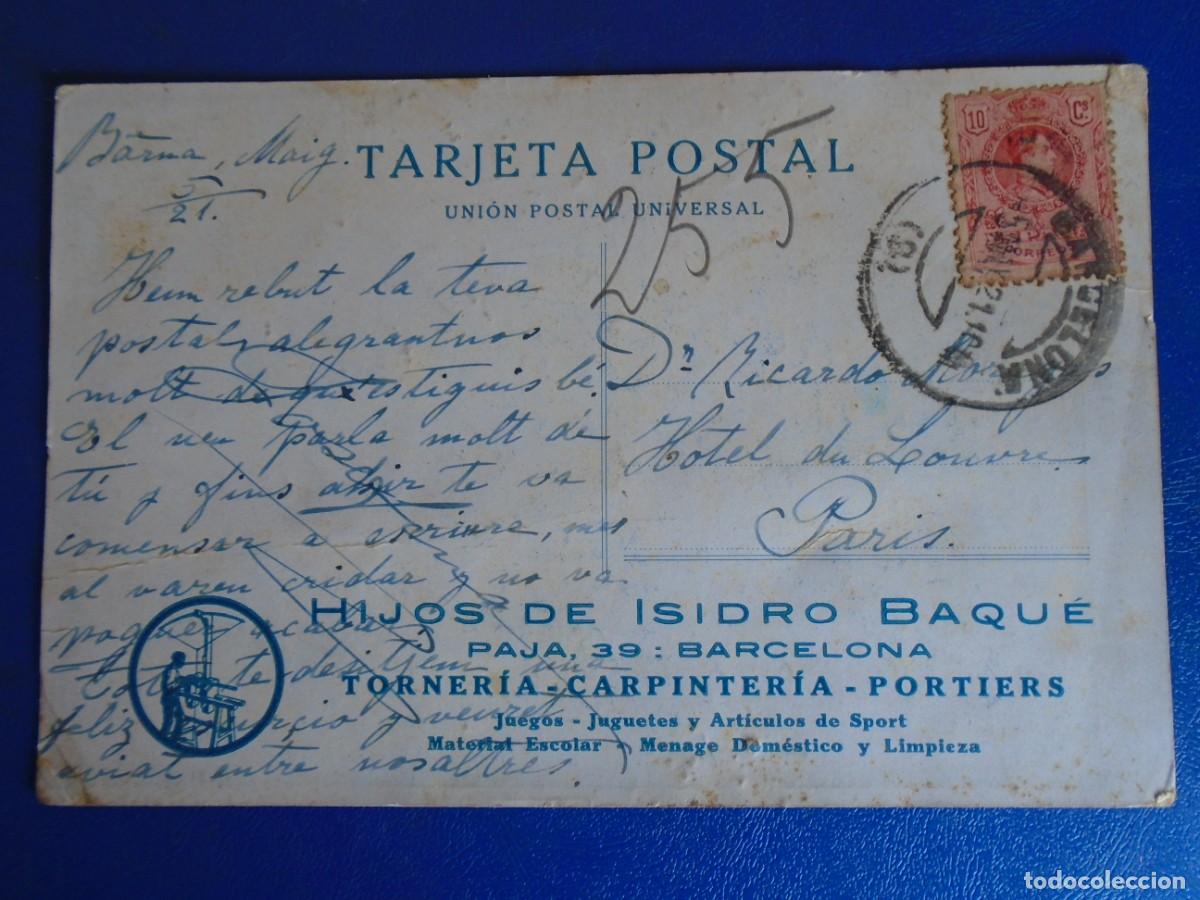 Cartes Postales: (PS-71282)POSTAL PUBLICITARIA HIJOS DE ISIDRO BAQUE - TORNERIA,CARPINTERIA,PORTIERS,ETC.