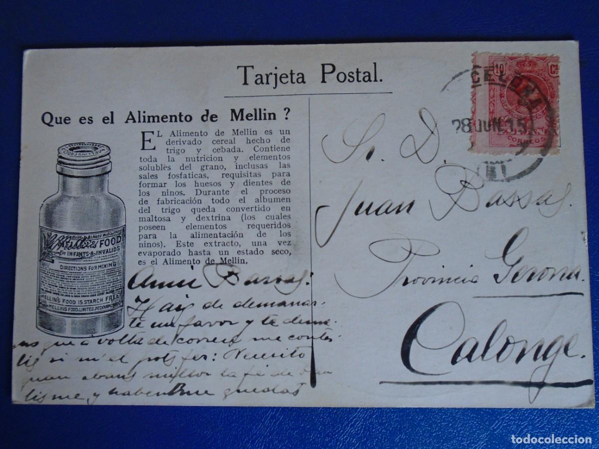 Cartes Postales: (PS-71289)POSTAL PUBLICITARIA ALIMENTO DE MELLIN