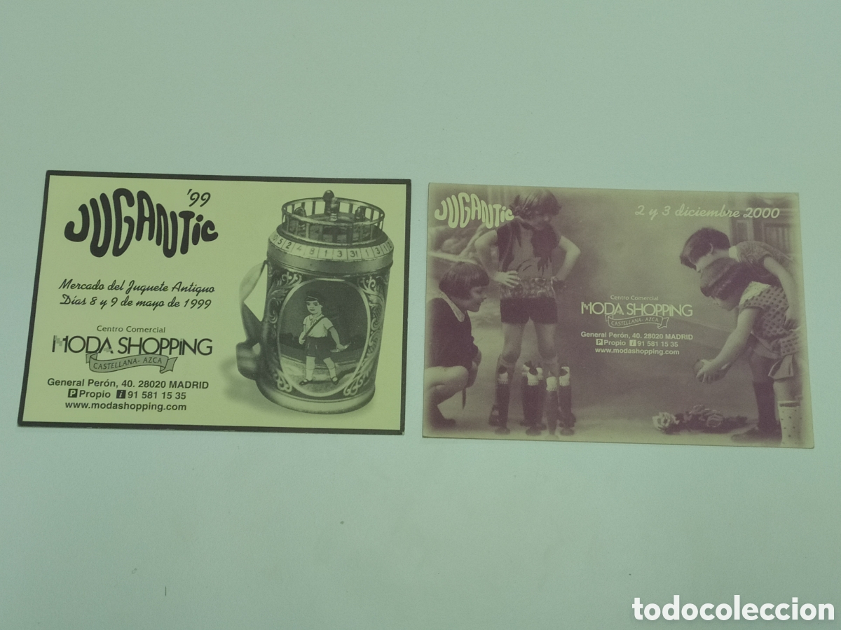 Postais: 2 POSTALES DE JUGANTIC 1999 Y 2000 - MERCADO DEL JUGUETE ANTIGUO