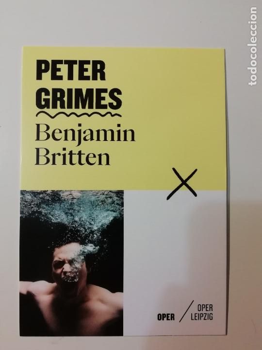 Postales: Postal Peter Grimes Oper Leipzig Benajmin Britte &Oacute;pera Sajonia