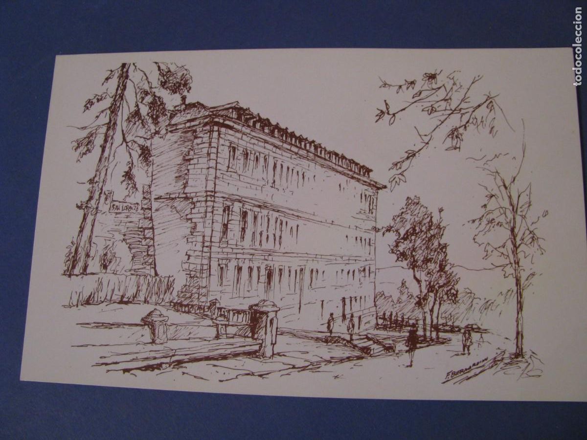 Postais: PEQUE&Ntilde;A DE RESTAURANTE FONDA GENARA. SAN LORENZO DE EL ESCORIAL.