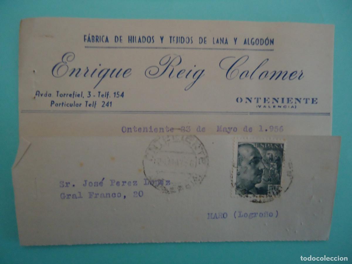 Postais: POSTAL COMERCIAL DE ENRIQUE REIG COLOMER,FABRICA DE HILADOS Y TEJIDOS DE ALGODON.- PP -7