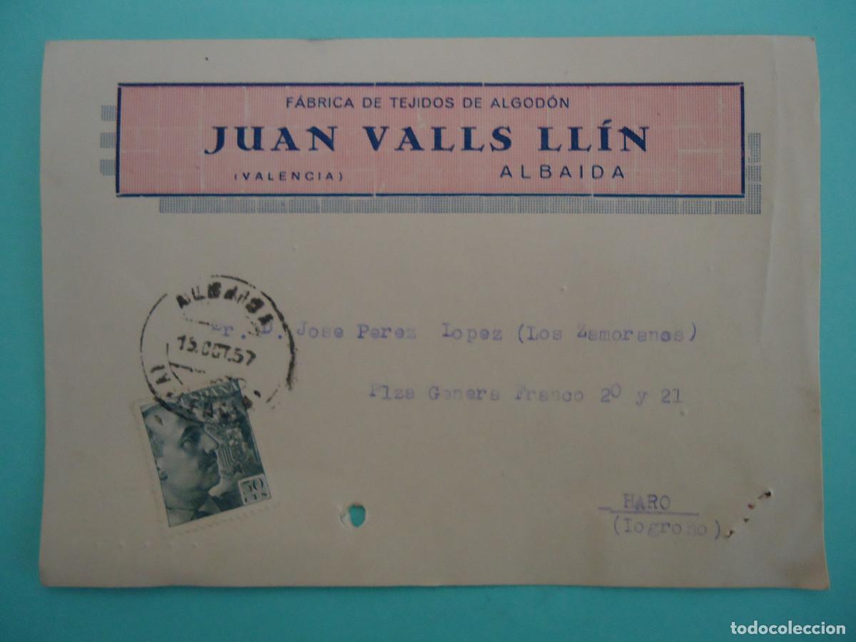 Postais: POSTAL COMERCIAL DE JUAN VALLS LLIN. FABRICA DE TEJIDOS DE ALGODON. -- PP -7