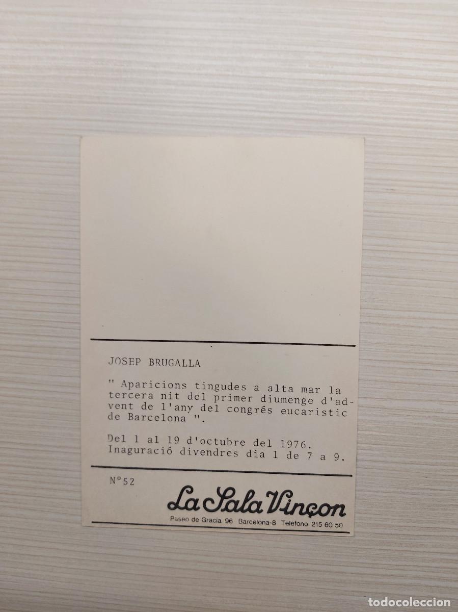 Postales: VIN&Ccedil;ON, POSTAL, N&Uacute;M 52, JOSEP BRUGALLA, 1976 - Foto 2