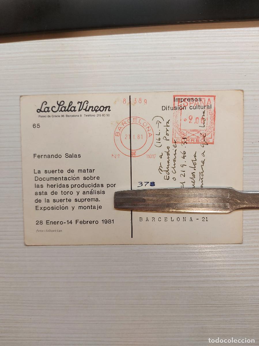 Postales: VIN&Ccedil;ON, POSTAL, N&Uacute;M 65, FERNANDO SALAS, 1981 - Foto 2