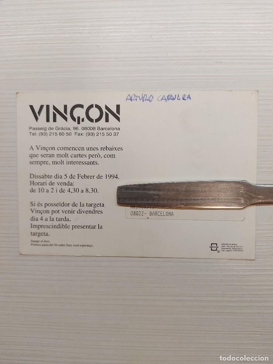 Postales: VIN&Ccedil;ON, POSTAL, 1994 - Foto 2