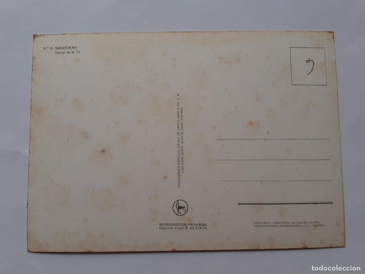Postales: POSTAL - SANDOKAN HEROE DE LA TV 9 - S/C - Foto 2