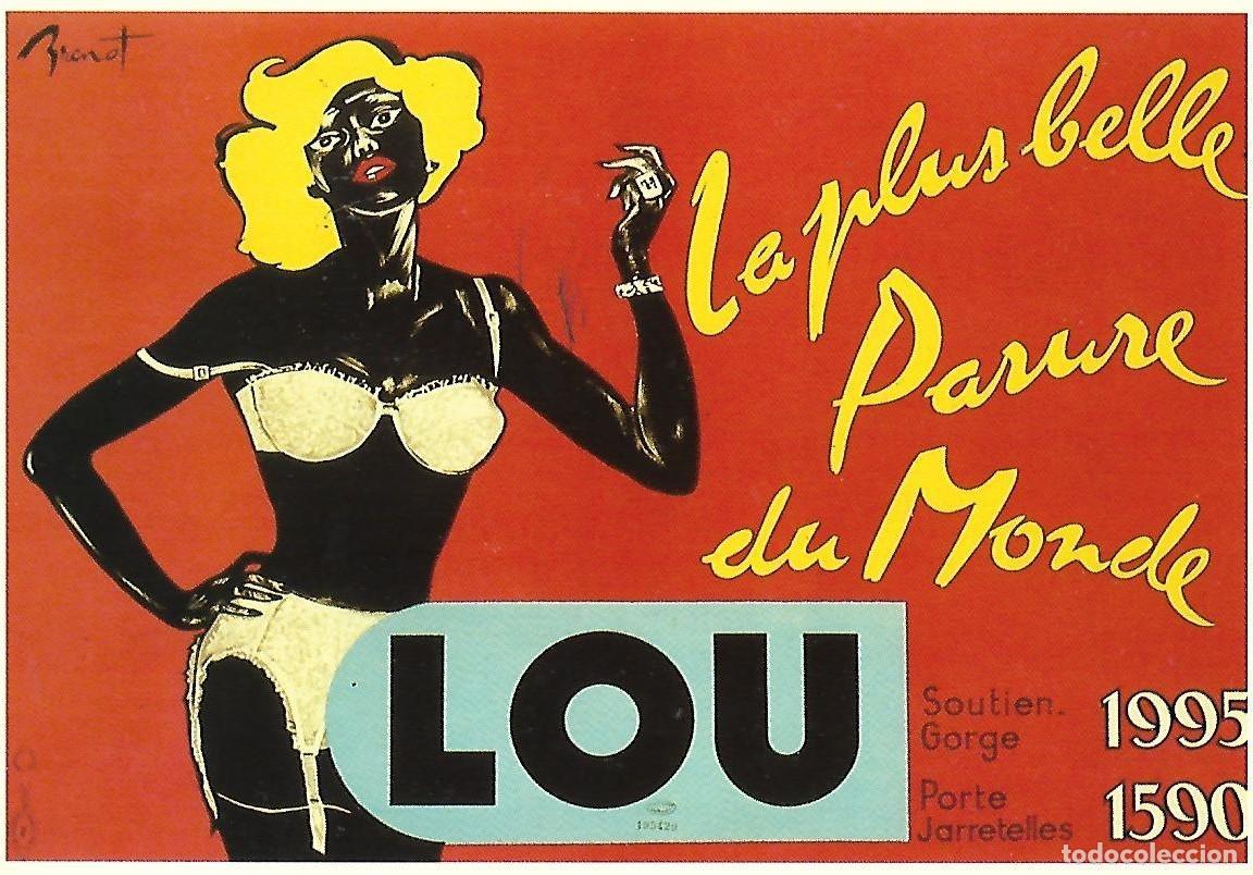 Postales: Postal publicitaria vintage &rdquo;LOU&rdquo; - Foto 1