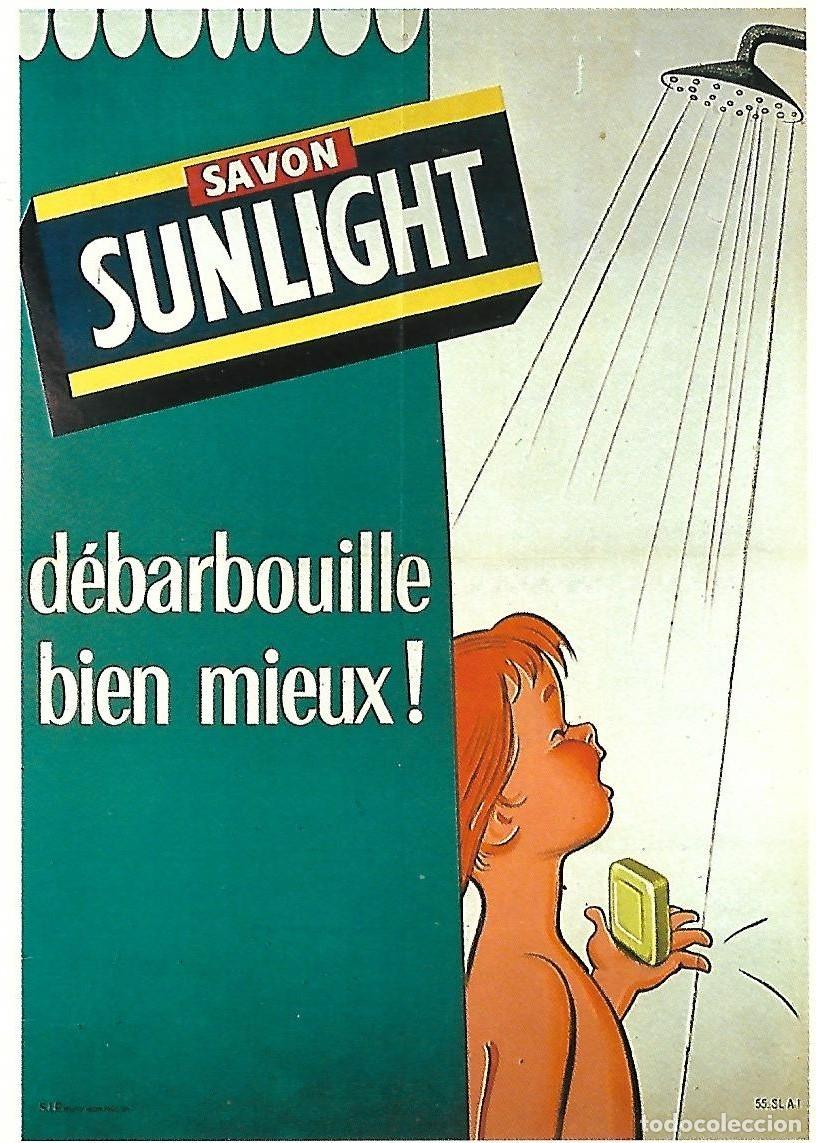 Cartes Postales: Postal publicitaria vintage &rdquo;SAVON SUNLIGHT&rdquo;
