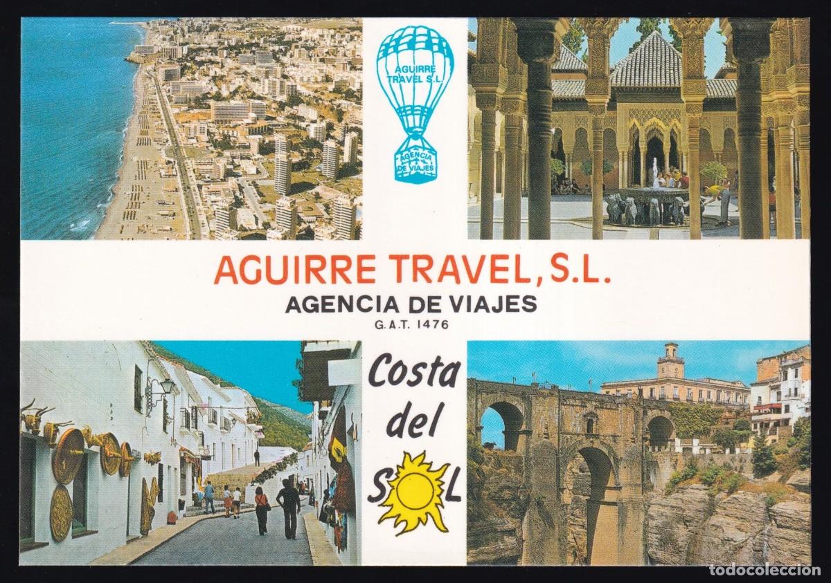 Cartes Postales: Agencia de Viajes *Aguirre Travel, S.L.* Dep. Legal B. 31208-XXIX. Nueva.