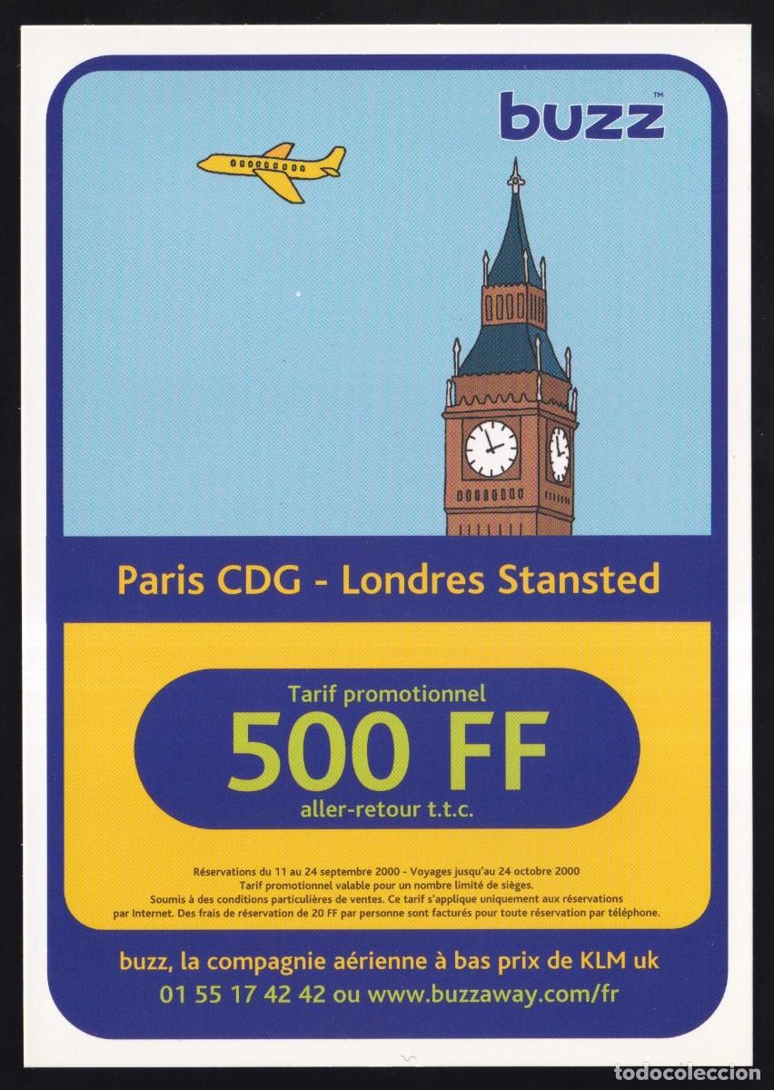Postales: Francia. Viajes *Buzz - KLM* Nueva. - Foto 1