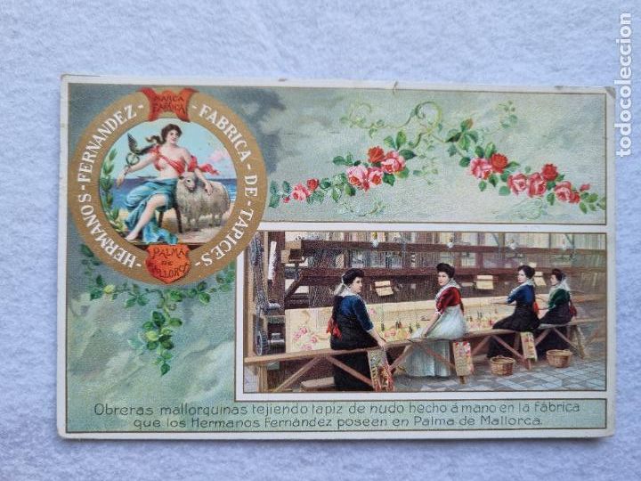 Postkarten: POSTAL FABRICA DE TAPICES HERMANOS FERNANDEZ ESCRITA Y FRANQUEADA EN 1911