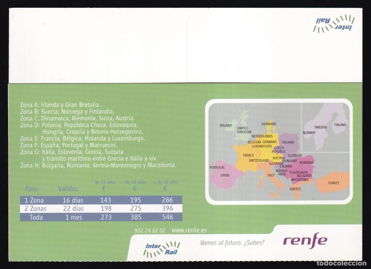 Postcards: *Renfe - Inter Rail* Postal con solapa. Nueva.
