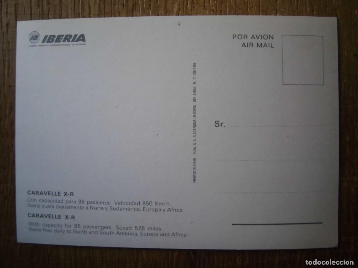Postales: POSTAL IBERIA CARAVELLE X-R - Foto 2