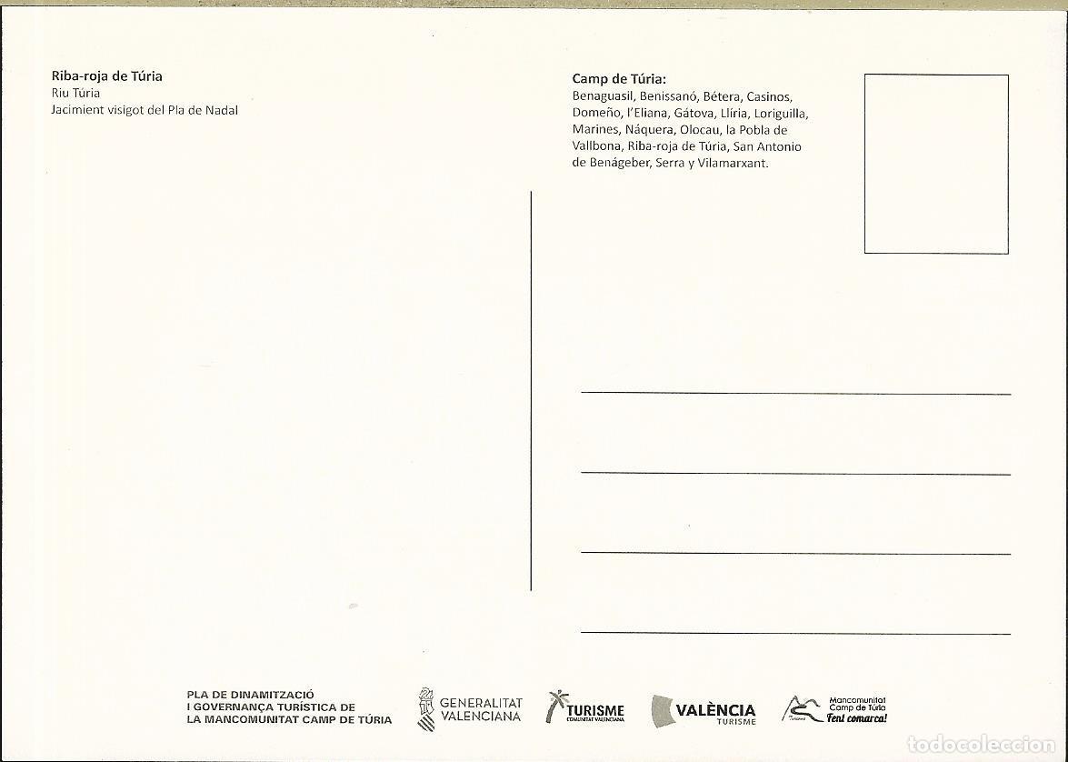 Postales: POSTAL - RIBA-ROJA DE T&Uacute;RIA - Foto 2