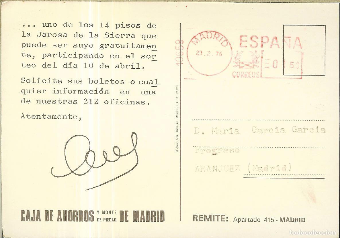 Postales: POSTAL - CAJA DE AHORROS DE MADRID - Foto 2