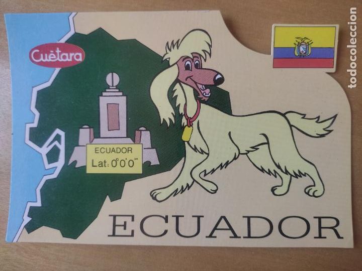 Postales: CUETARA TVE POSTAL ECUADOR PROMOCIONAL GALLETAS QUINTO CENTENARIO 1990