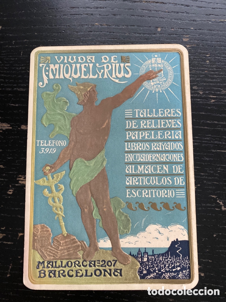 Postales: Viuda de J Miquel y Rius - Foto 1