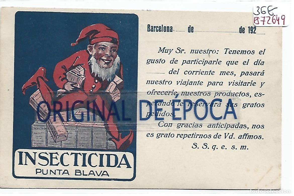 Postales: (PS-72649)POSTAL PUBLICITARIA INSECTICIDA PUNTA BLAVA - Foto 1