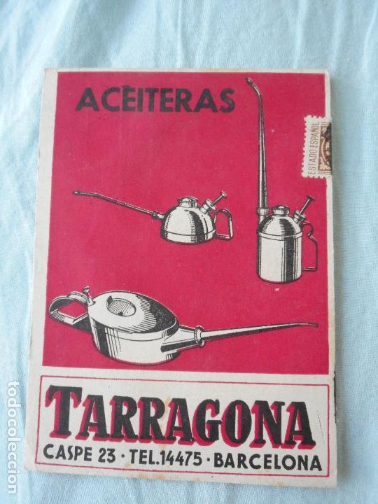 Postais: ANTIGUA POSTAL PUBLICITARIA ACEITERAS TARRAGONA. VALLET S.A