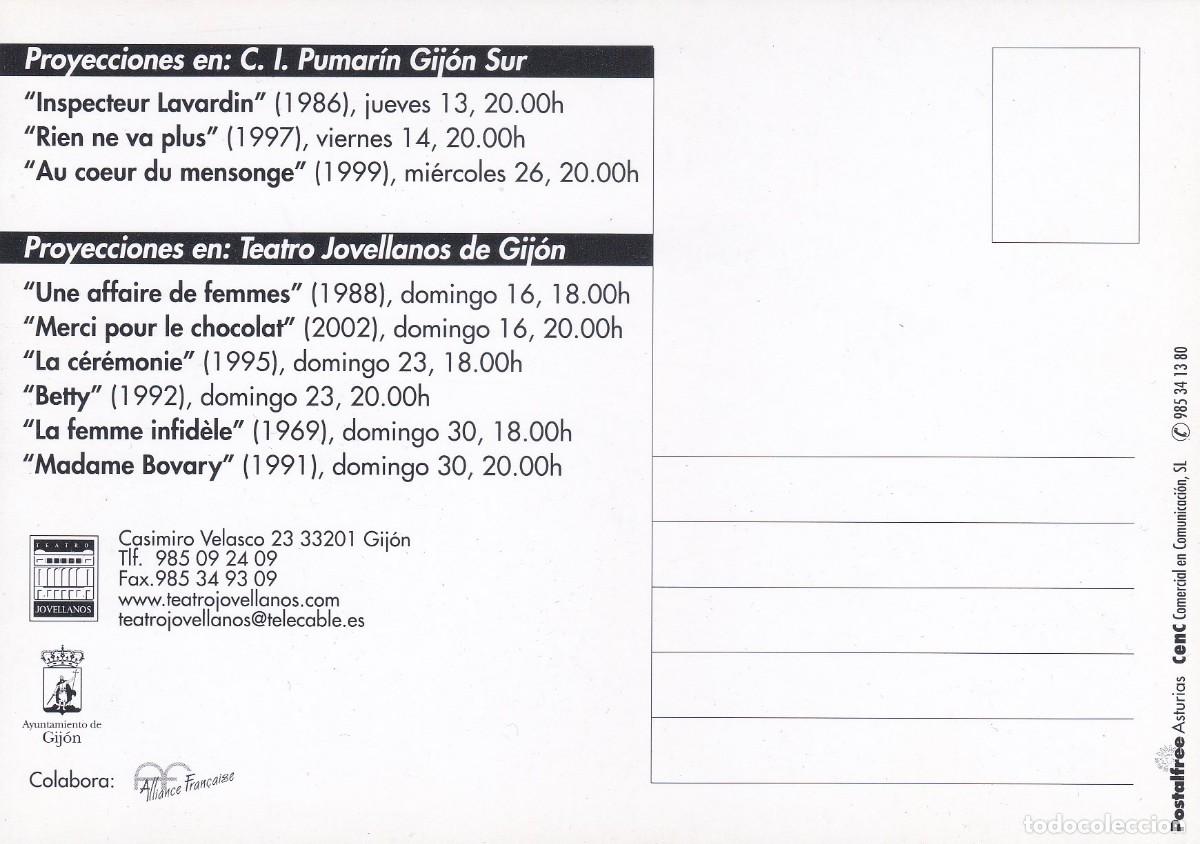 Postales: CICLO CLAUDE CHABOL (GIJON) - Foto 2