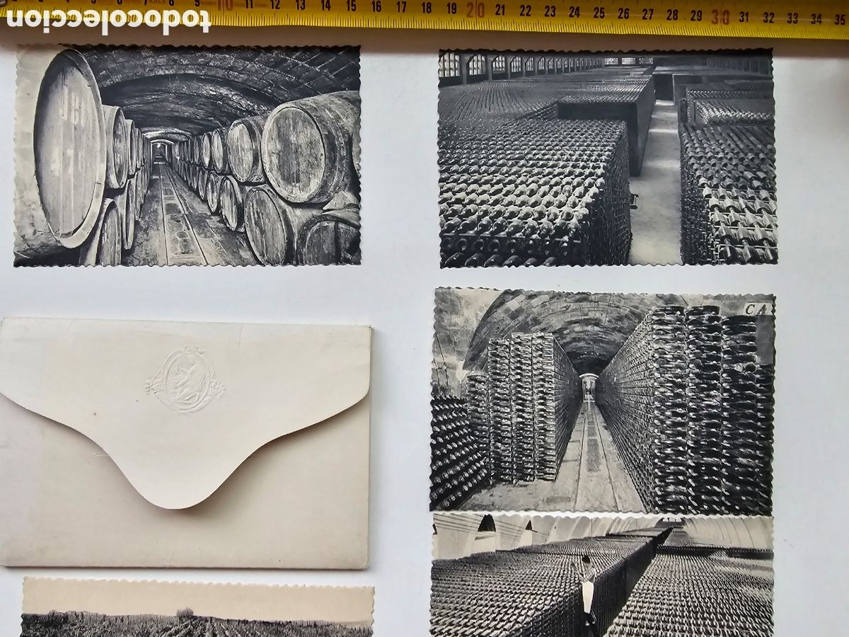 Postales: &Aacute;lbum de 10 postales de las Cavas Codorniu de 1960 - Foto 5