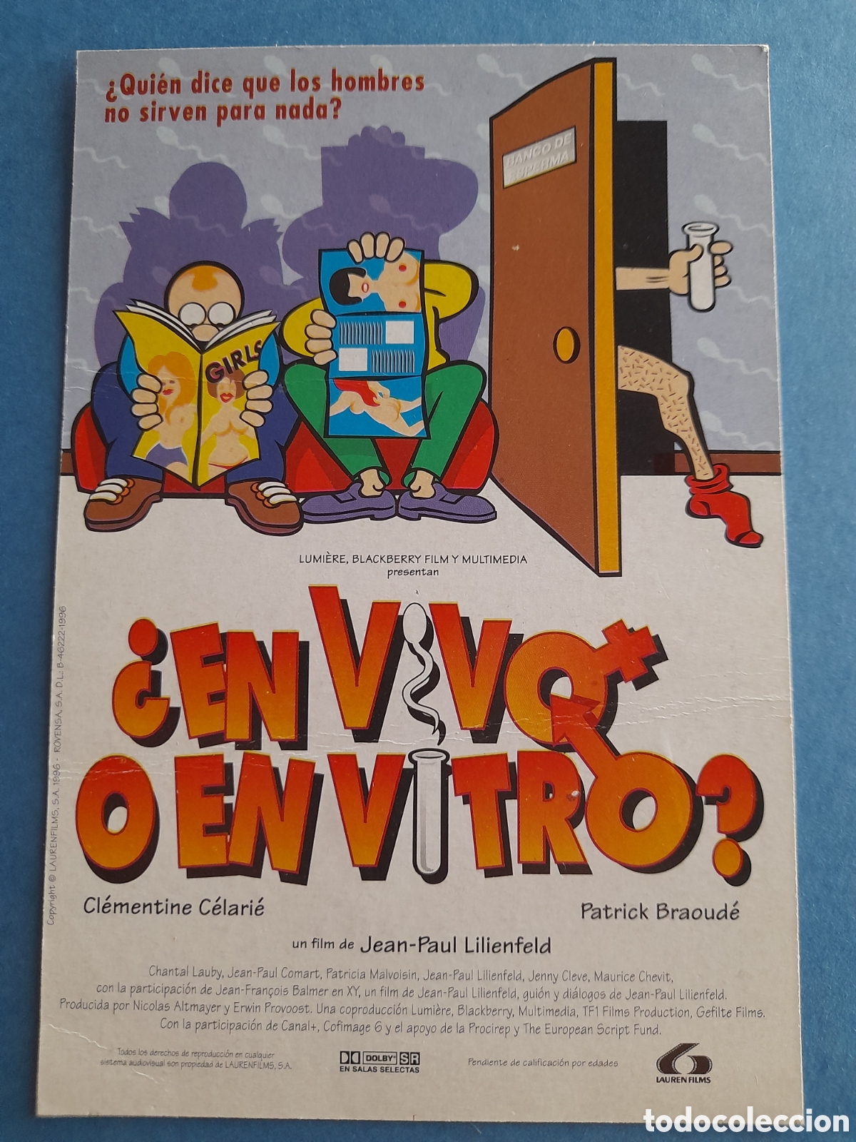Postales: Postal cine En vivo o en vitro? - Foto 1
