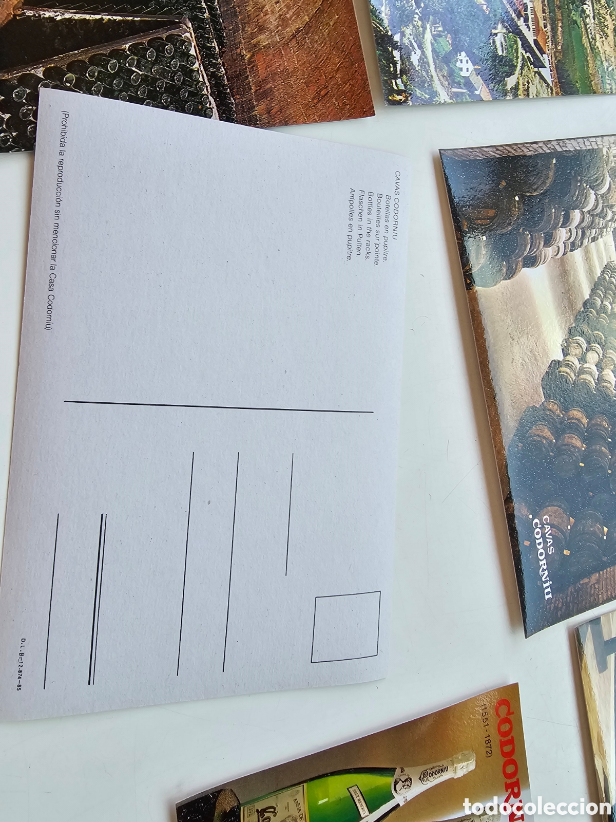 Postales: &Aacute;lbum de 9 postales de las cavas Codorniu de 1983 - Foto 4