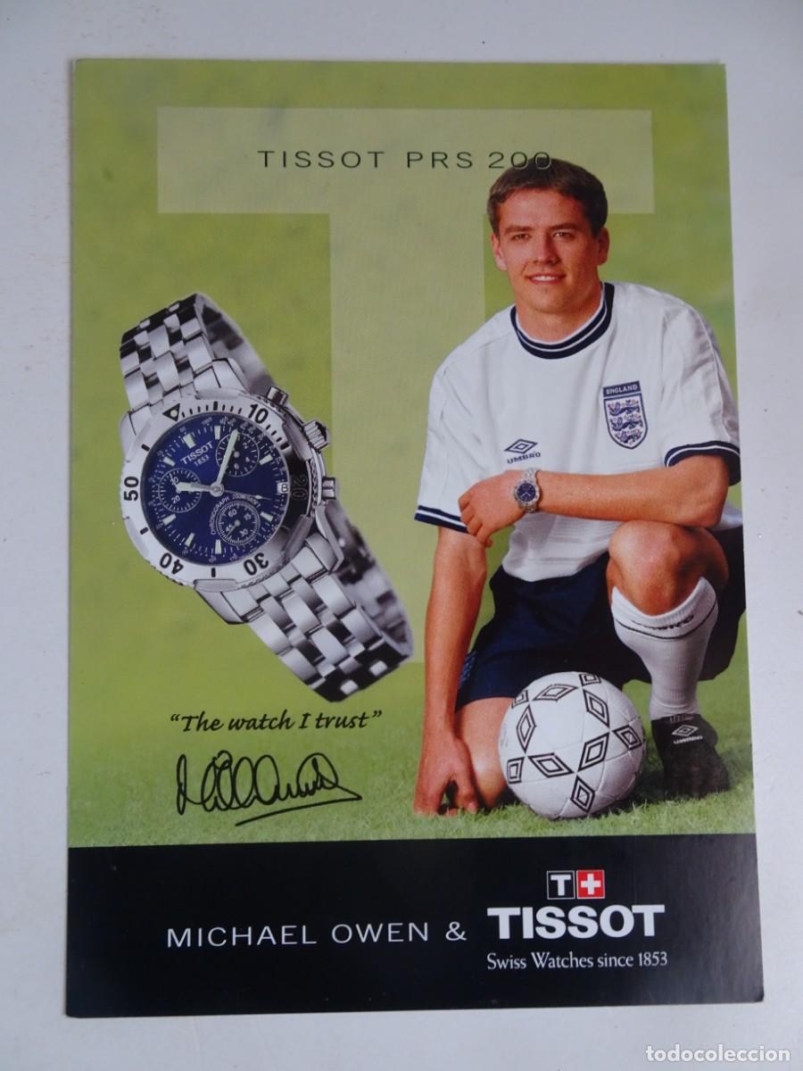 postal publicidad relojes tissot michael owen Comprar Postais