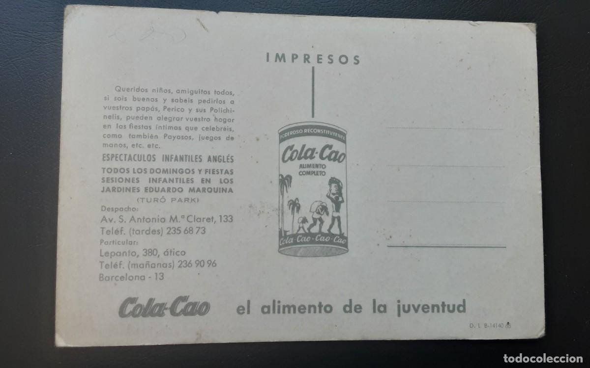 Postales: Postal promocional de Cola-cao - Foto 2