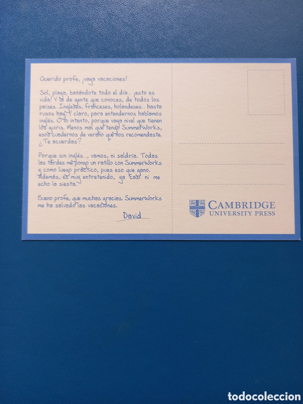 Postales: POSTAL PUBLICITARIA CAMBRIDGE UNIVERSITY PRESS - Foto 2