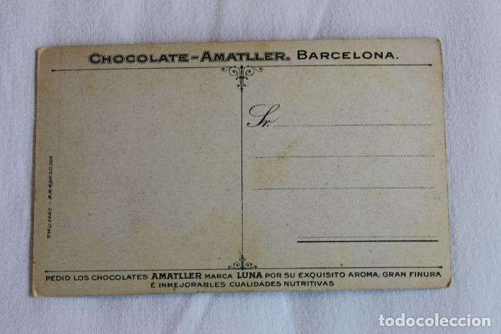 Postales: POSTAL CHOCOLATES AMATLLER MARCA LUNA THOMAS LA PASTORA - Foto 2
