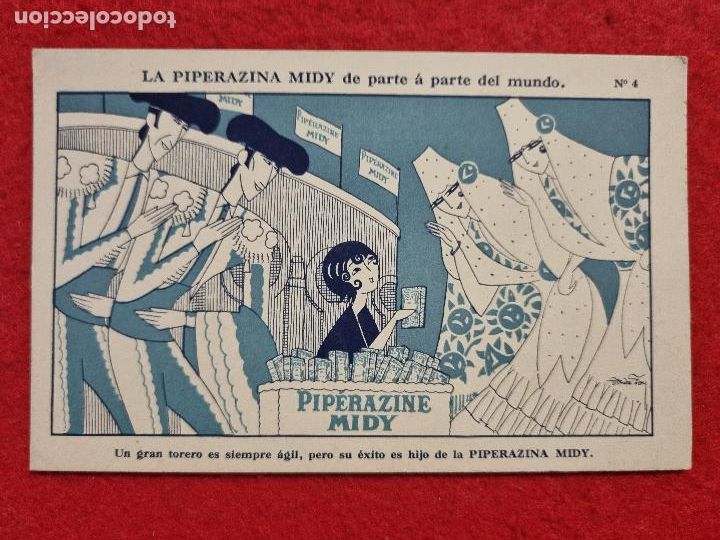 Cartes Postales: POSTAL ANTIGUA PUBLICIDAD FARMACIA PIPERAZINA MIDY ORIGINAL P1455