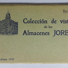 Postales: BLOC 11 TARJETAS POSTALES HUECOGRABADO, 1935, ALMACENES JORBA, BARCELONA ,VER FOTOS