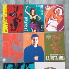 Postales: 14 POSTALS REUS FORTUNY, BARTINA, CARNAVAL, FESTA MAJOR, IMAC, RUBIANES... 1990-1991