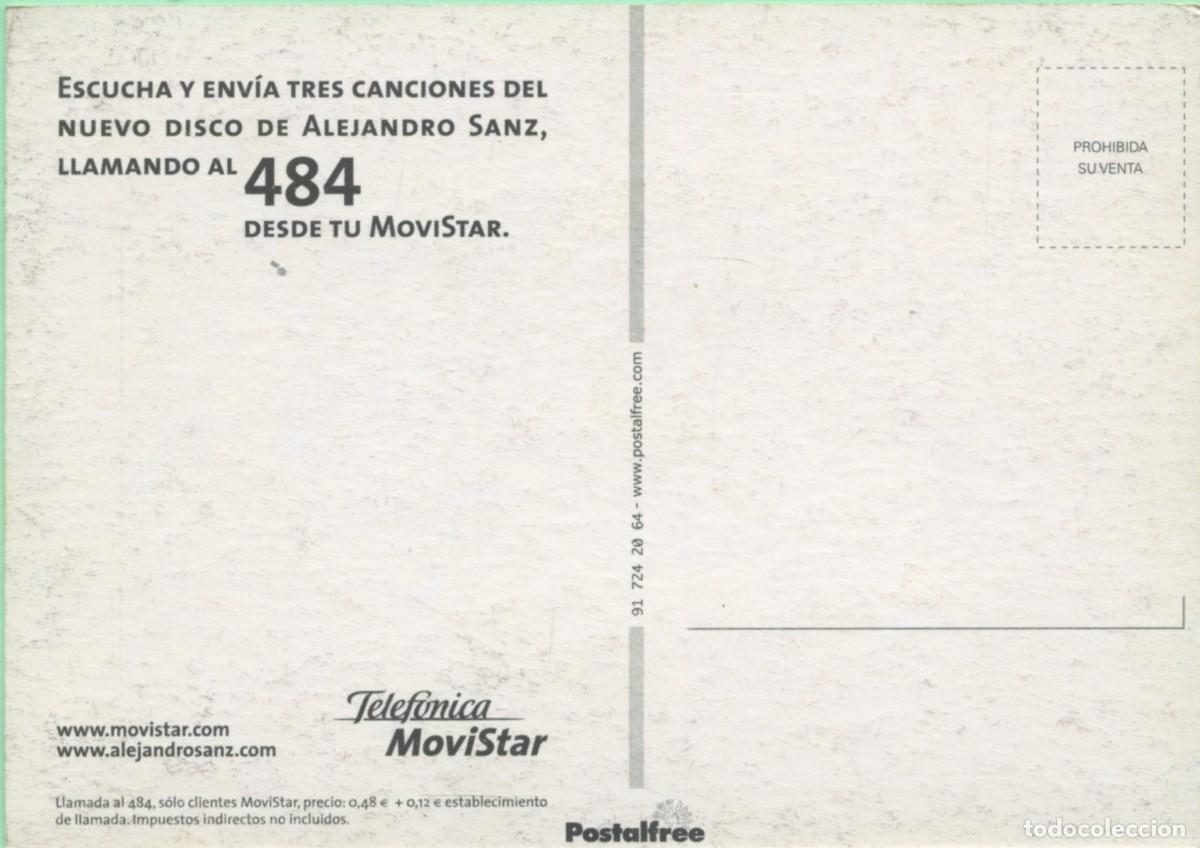 Postales: Movistar. Nuevo disco de Alejandro Sanz. - Foto 2