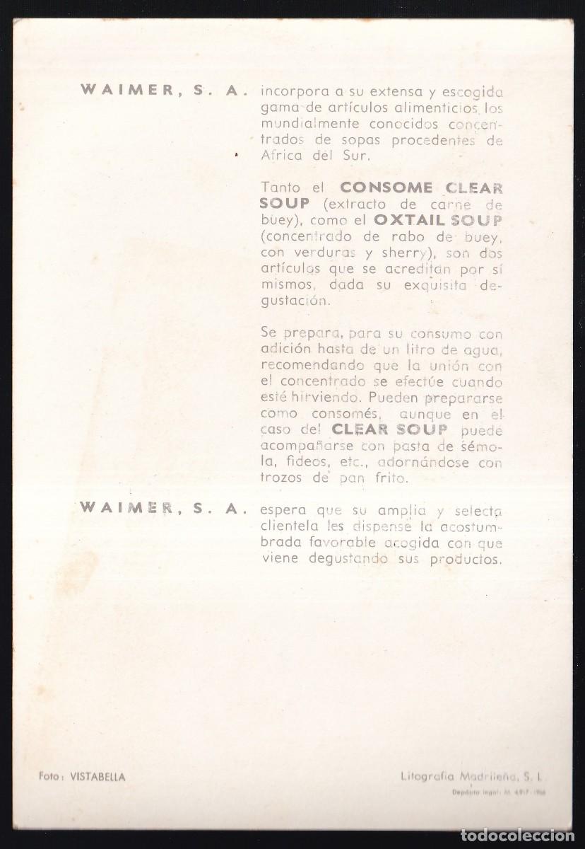 Postales: *WAIMER, S.A. - Export-Import* Lote 4 diferentes. Nuevas - Foto 8