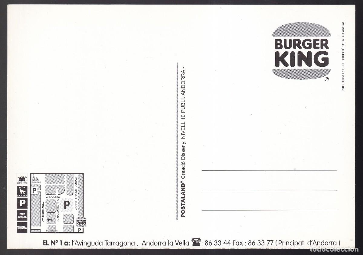 Postales: Andorra. *Burger King* Nueva. - Foto 2