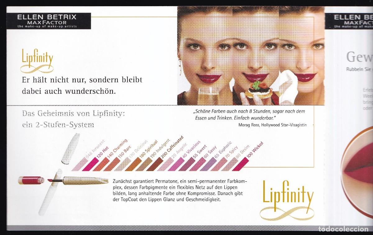 Postales: Alemania. *Max Factor - Ellen Betrix* Nueva. - Foto 2