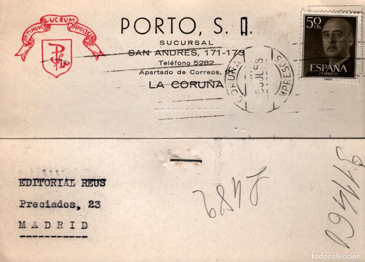 Postales: Porto s.a. La Coru&ntilde;a 1958 - Foto 1