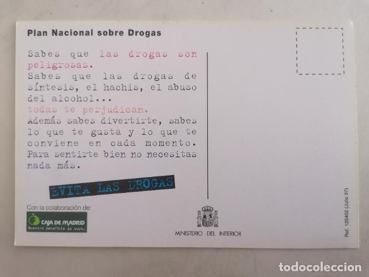 Postales: POSTAL PLAN NACIONAL SOBRE DROGAS - CAJA MADRID - Foto 2