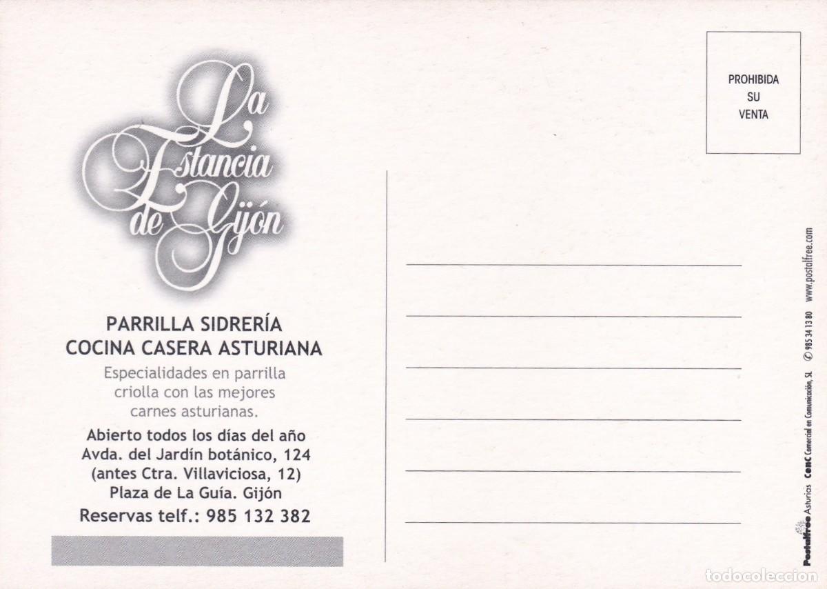 Postales: SIDRERIA LA ESTANCIA DE GIJON - POSTALFREE - Foto 2