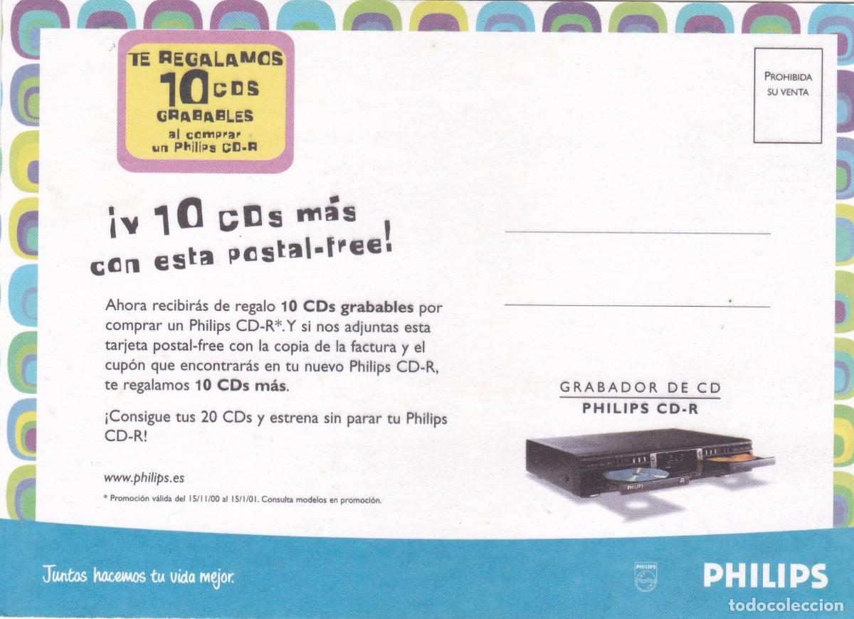 Postales: PHILIPS. GRABADOR DE CD PHILIPS CD-R (2000) - Foto 2