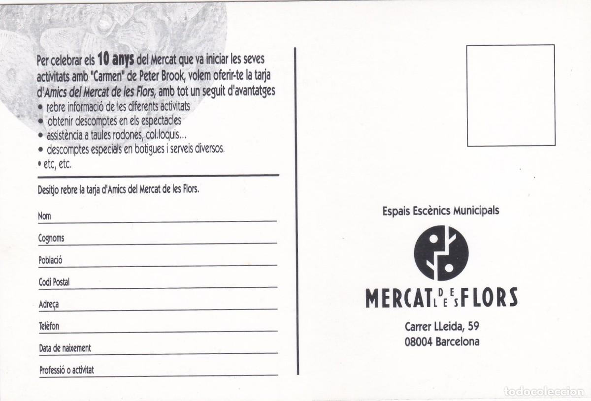 Postales: MERCAT DE LAS FLORS (BARCELONA) - Foto 2