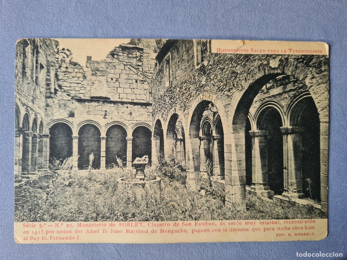 Postkarten: Postal antigua publicidad. Poblet.