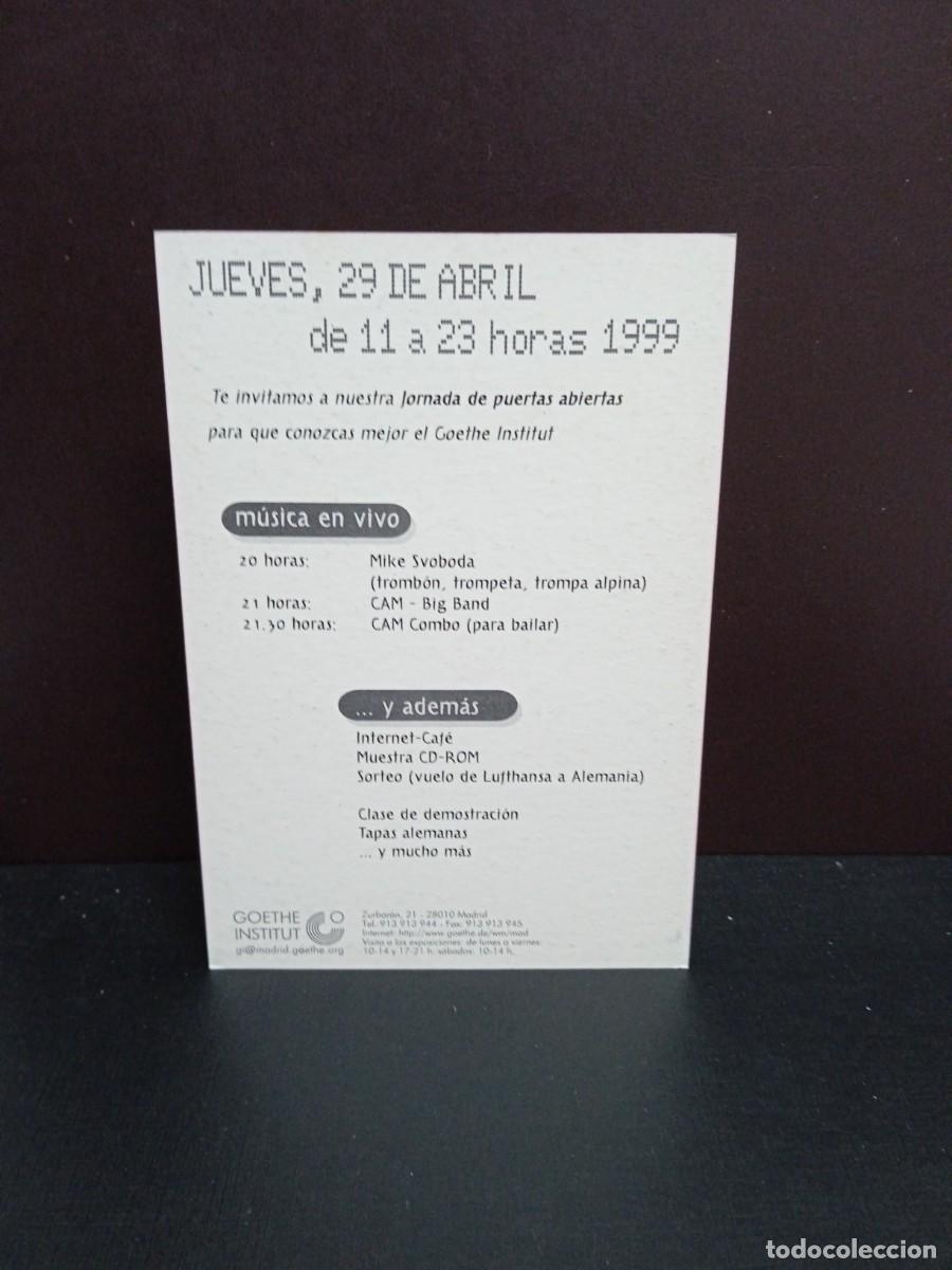 Postales: P1468 Postal Goethe Institut - Foto 2